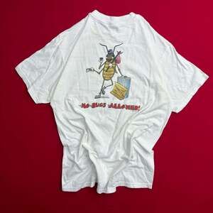 Vintage 1998 B & B Herndon Engineering No Bugs Allowed Hanes Shirt Size Large